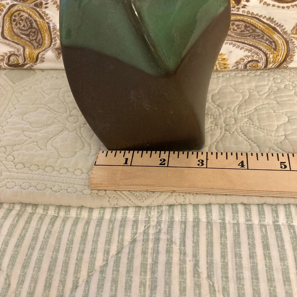 Vintage Twist Vase Green/Brown Was at My Grandparents Home Since I Can Remember!
